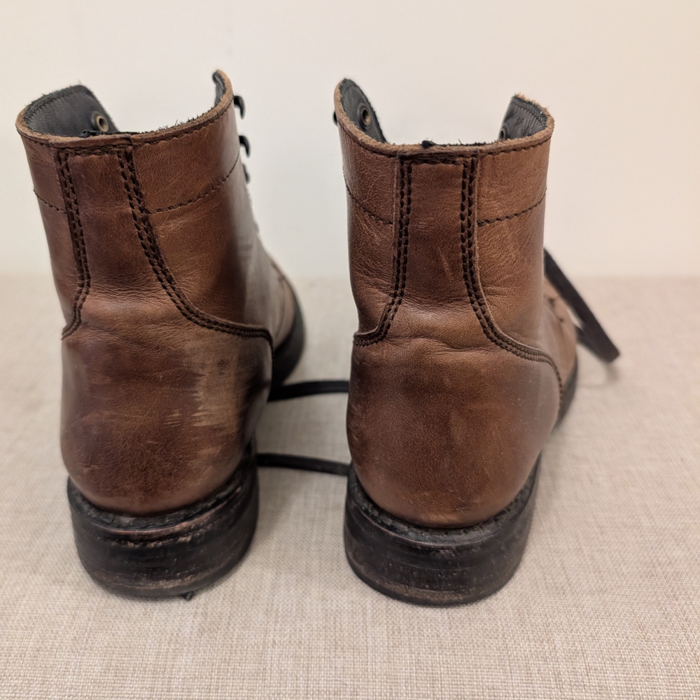 Thursday Boot Company Brown Lace Up Boots - Picture 3 of 6